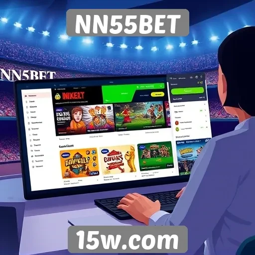 Experiência de usuário no site NN55BET